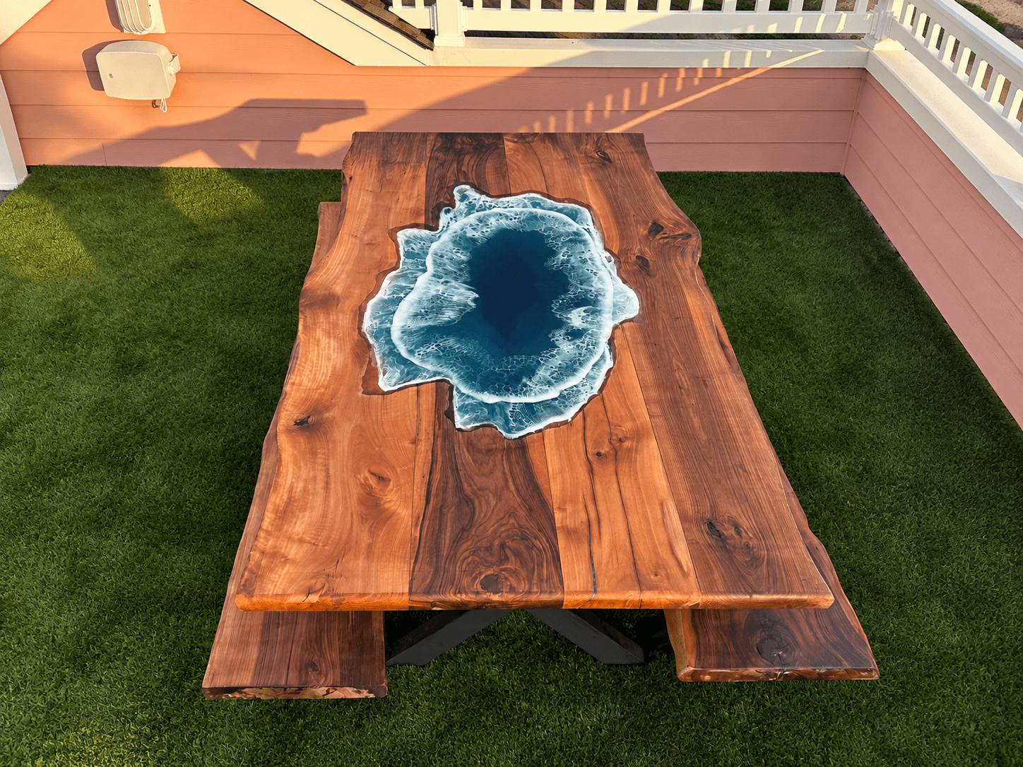 Mahogany Ocean Table
